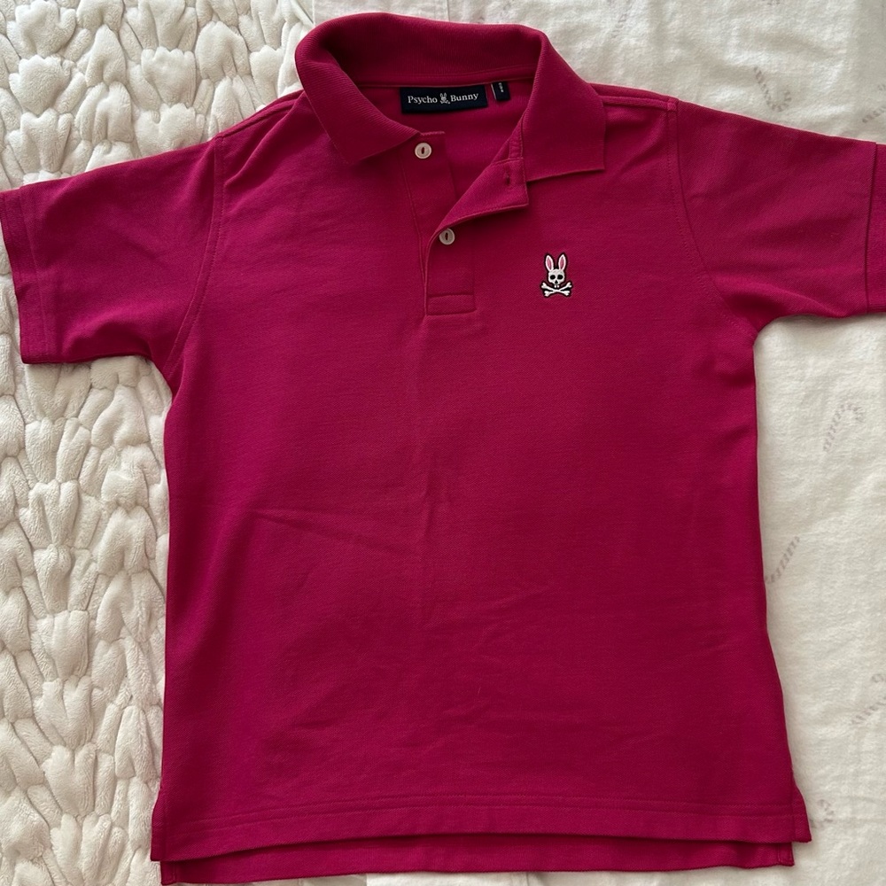 Psycho Bunny Kids Polo Shirt - Vibrant Pink